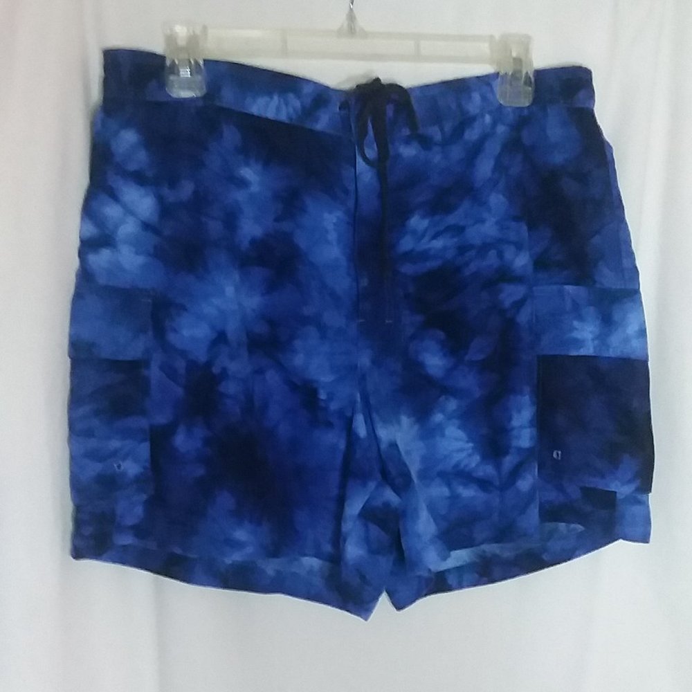 Catalina Blue Tye Dye Swimsuit Boys L12-14.
